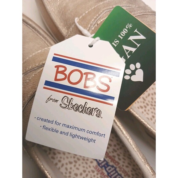Skechers Slip-ins: BOBS Arch Comfort Sunfest Skechers Womens Sz 9 Slip-ins Gold Metallic BOBS Arch Comfort Sunfest Loafer NWT